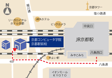 Kyoto Computer Gakuin Access map